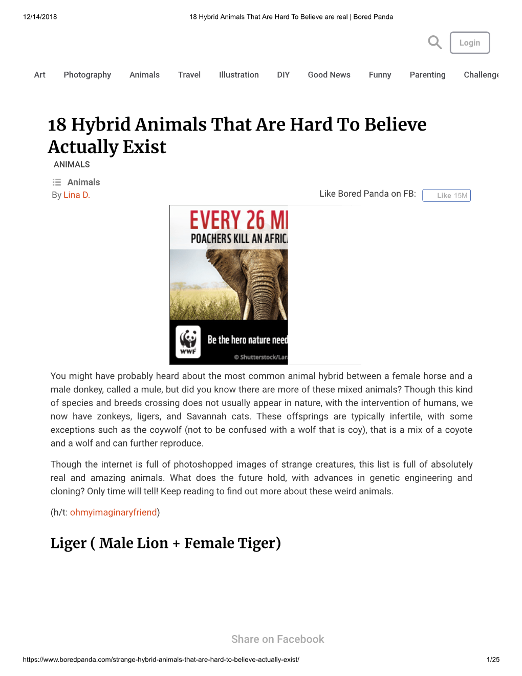 18 Hybrid Animals That Are Hard To Believe Actually Exist ANIMALS - DocsLib