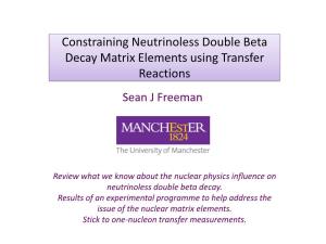Constraining Nuclear Matrix Elements in Double Beta Decay