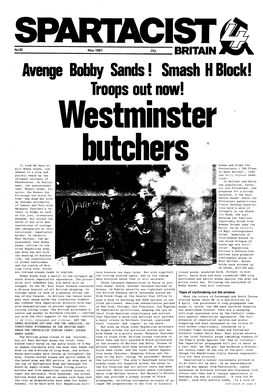Avenge Bobby Sands! Smash H Blockl Troops out Now!