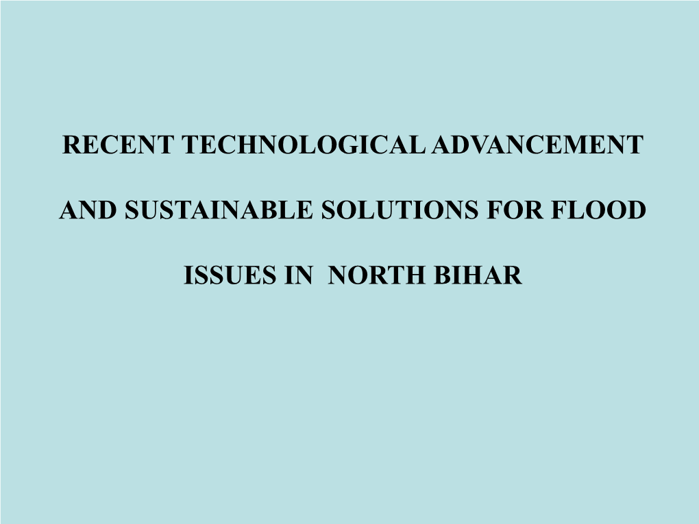 Center for Flood Management Studies for Ganga Basin, Patna