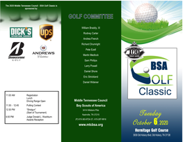 2020 BSA Golf Classic Brochure