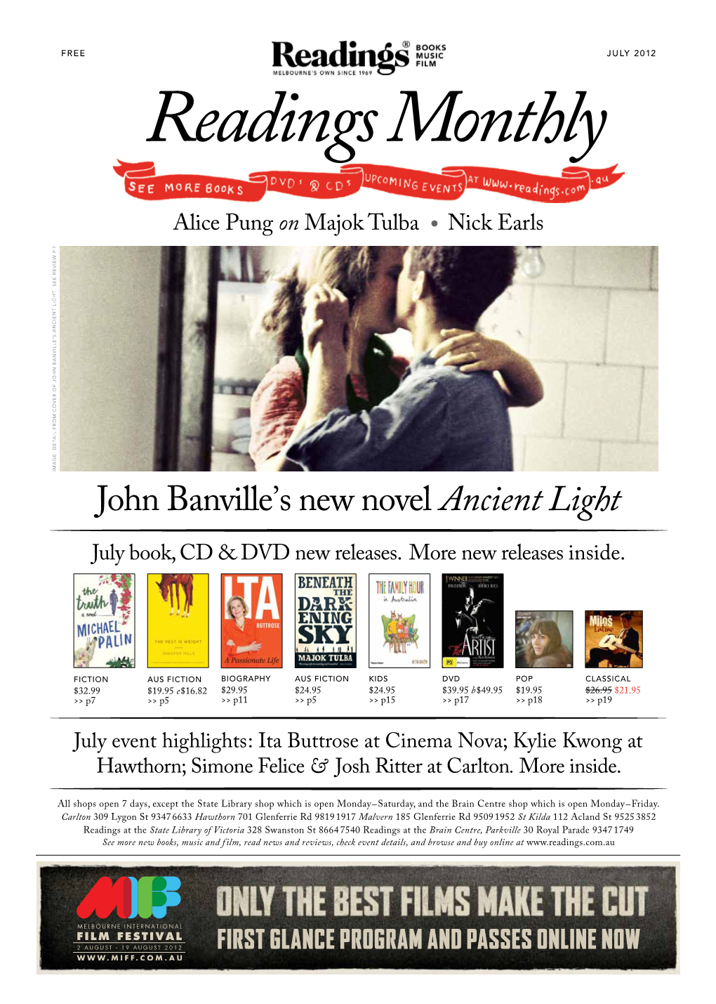 John Banville's New Novel Ancient Light