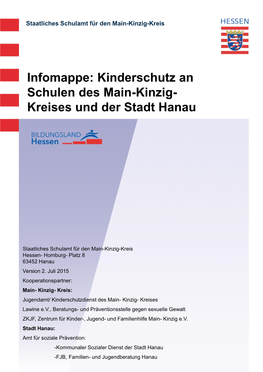 Kinderschutz an Schulen Des Main-Kinzig-Kreises Und Der Stadt Hanau