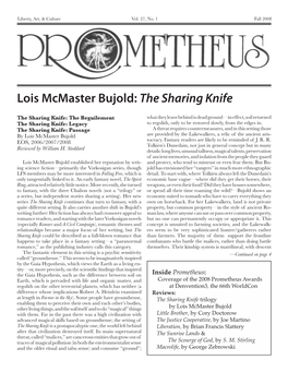 Lois Mcmaster Bujold: the Sharing Knife