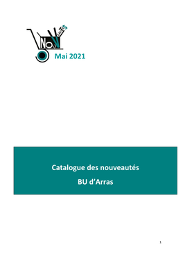 Mai 2021 Catalogue Des Nouveautés BU D'arras
