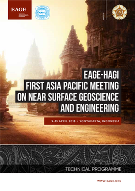 Eage-Hagi First Asia Pacific Meeting on Near Surface Geoscience and Engineering