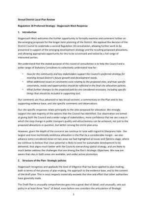 1 Stroud District Local Plan Review Regulation 18 Preferred Strategy