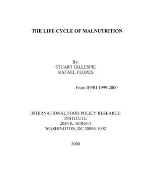 The Life Cycle of Malnutrition
