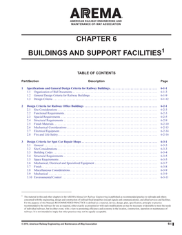 Chapter 6 Buildings and Support Facilities1