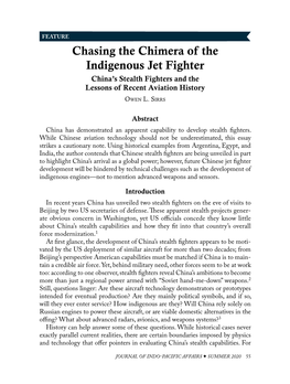 Chasing the Chimera of the Indigenous Jet Fighter: China's