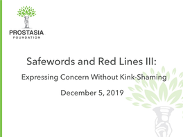 Safewords and Red Lines III: Expressing Concern Without Kink-Shaming