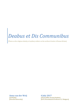 Deabus Et Dis Communibus