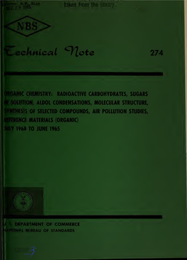 Radioactive Carbohydrates, Sugars in Solution, Aldol Condensations