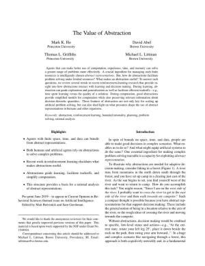 The Value of Abstraction