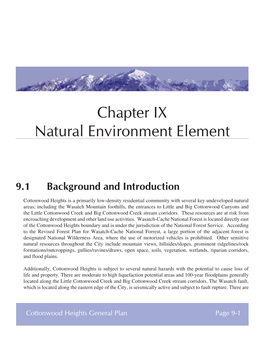Chapter IX Natural Environment Element