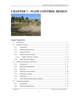 Chapter 7 – Flow Control Design