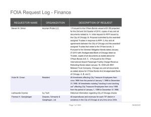FOIA Request Log - Finance