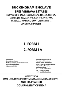 1. Form I 2. Form