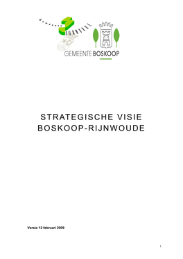 20090217 Strategische Visie Boskoop-Rijnwoude
