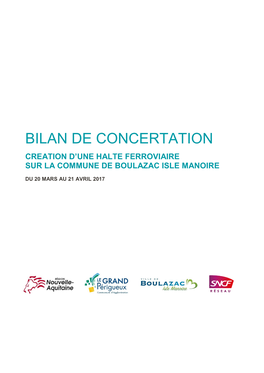 Bilan De Concertation