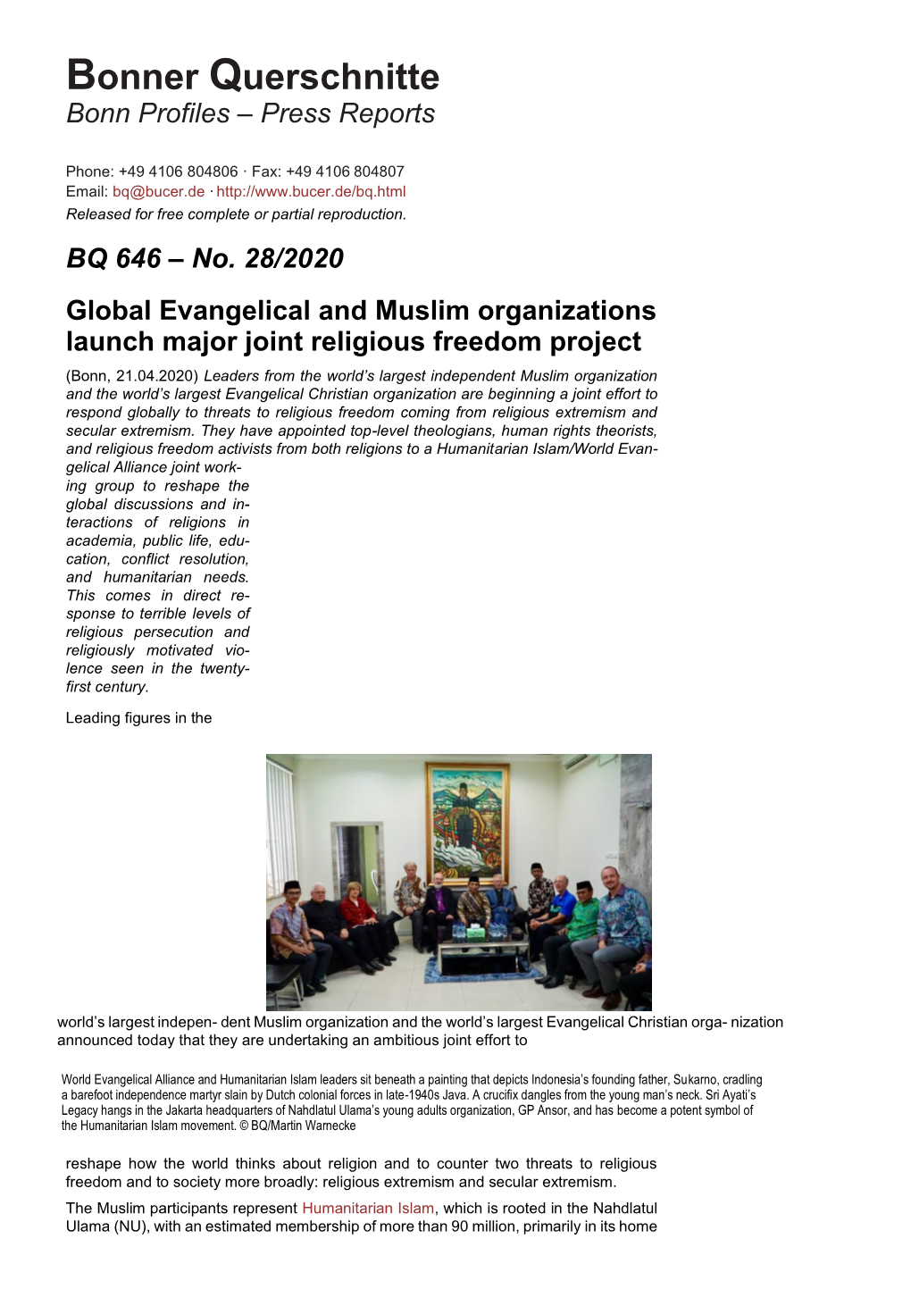 Christians and Muslims on Religious Freedom.Pdf