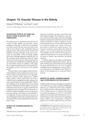 Vascular Disease in the Elderly