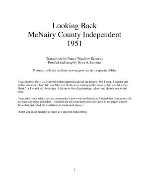 Looking Back Mcnairy County Independent 1951