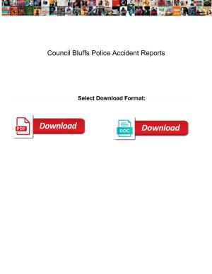 Council Bluffs Police Accident Reports