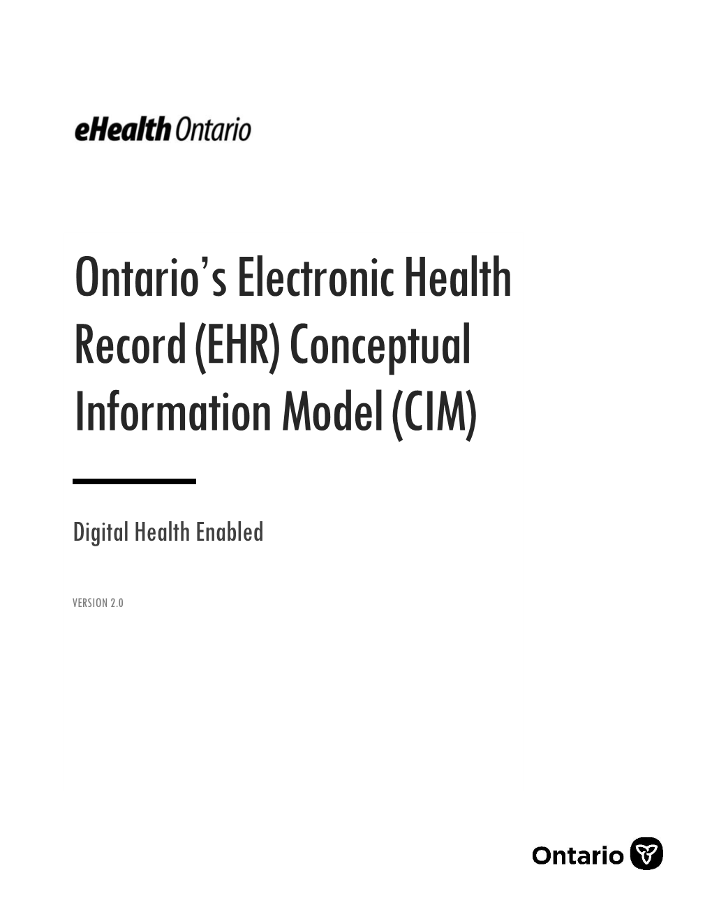 Ontario's Electronic Health Record (EHR