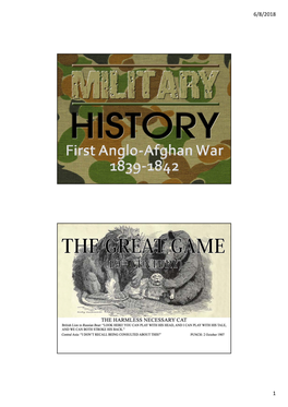 First Anglo-Afghan War, 1839-1842