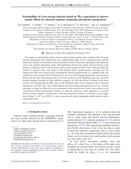Potentialities of a Low-Energy Detector Based on He4 Evaporation to Observe Atomic Effects in Coherent Neutrino Scattering and P