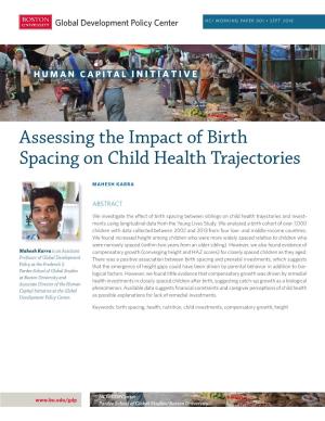 Assessing the Impact of Birth Spacing on Child Health Trajectories