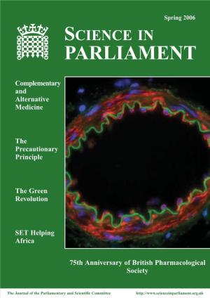 Spring 2006 SCIENCE in PARLIAMENT