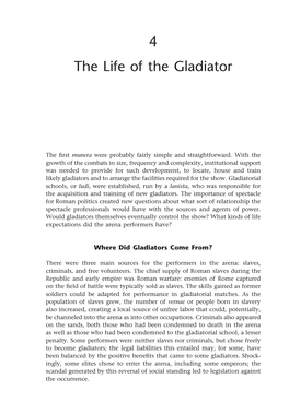 4 the Life of the Gladiator