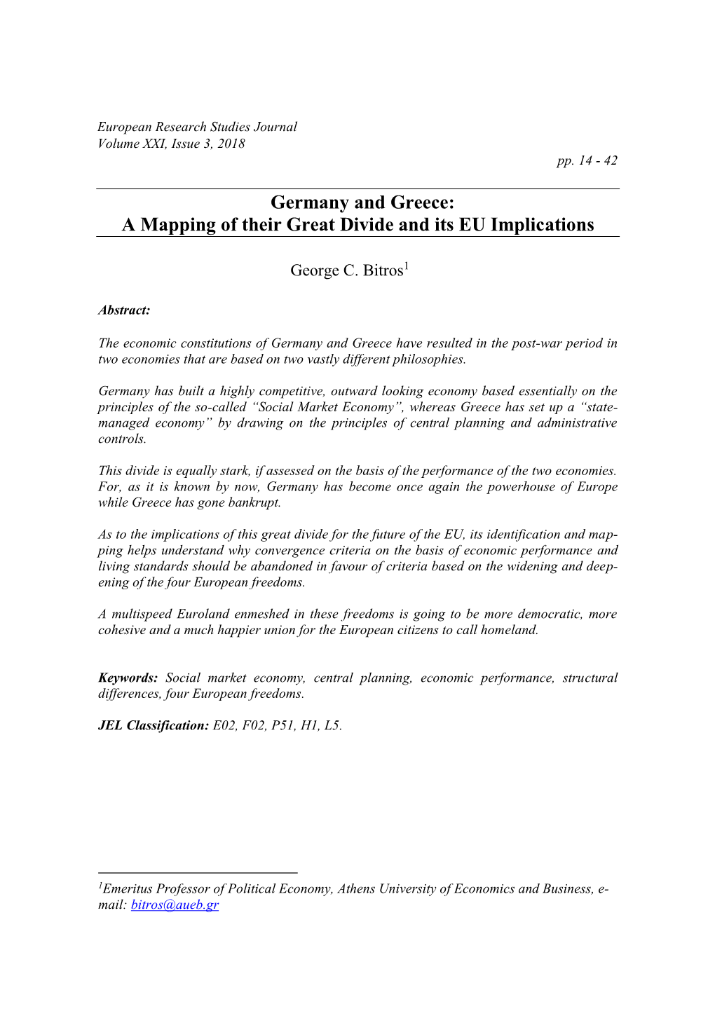 A Mapping of Their Great Divide and Its EU Implications