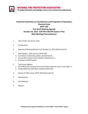 Technical Committee on Classification and Properties of Hazardous