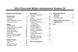 2014 Chevrolet Malibu Infotainment Guide