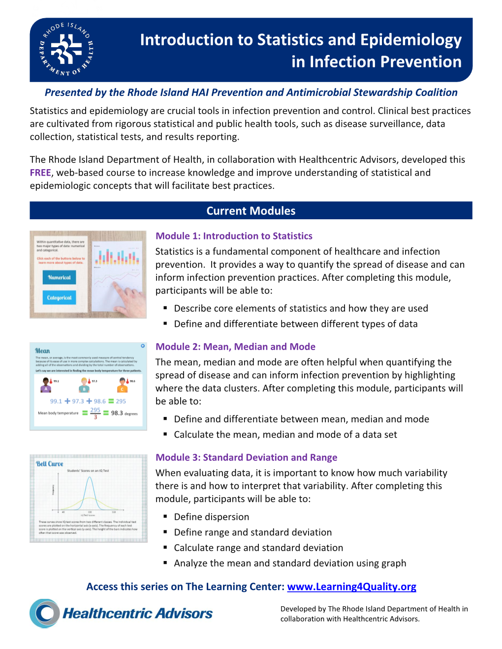 Introduction to Statistics and Epidemiology in Infection Prevention ...