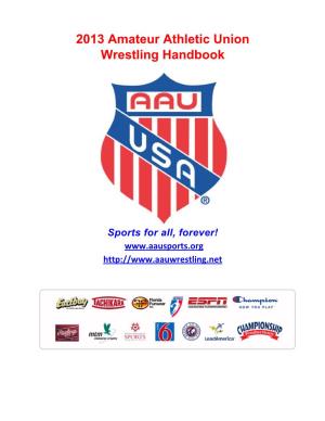 201 Amateur Athletic Union Wrestling Handbook