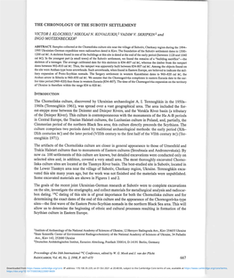 The Chronology of the Subotiv Settlement
