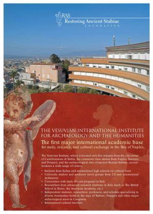 Brochure Istituto Vesuviano INGLESE.Indd
