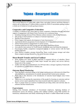 Yojana - Resurgent India