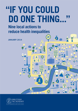 Nine Local Actions to Reduce Health Inequalities