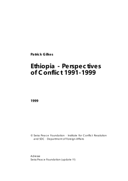 Patrick Gilkes Ethiopia