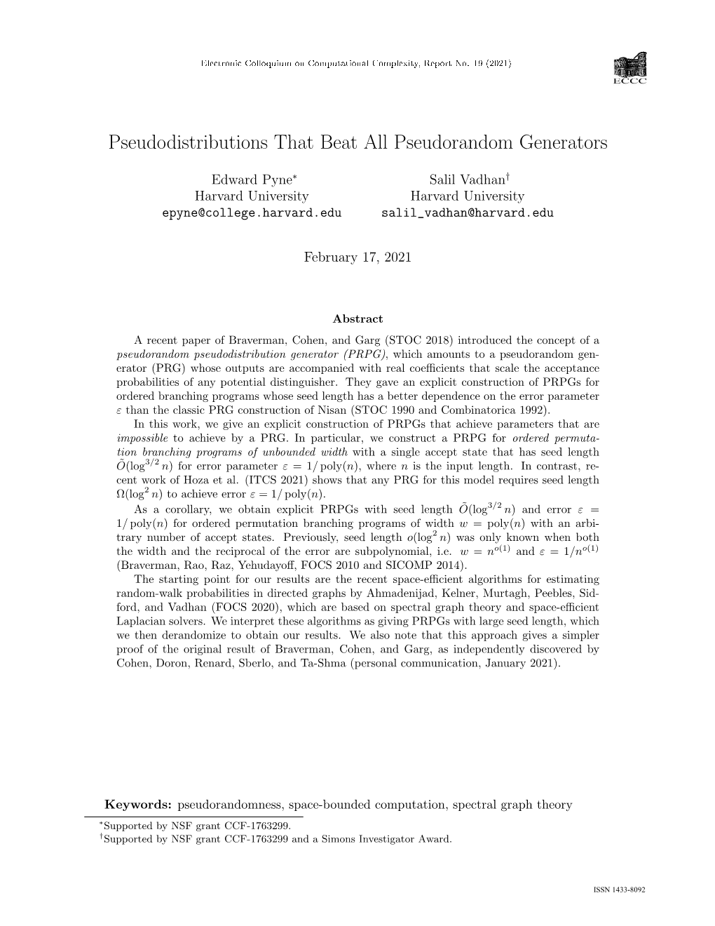 Pseudodistributions That Beat All Pseudorandom Generators