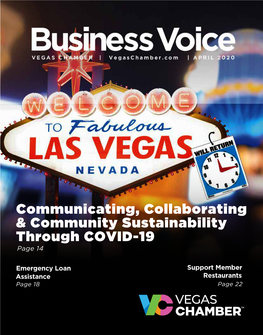 BUSINESS VOICE APRIL 2020 VEGAS CHAMBER a Division of Zions Bancorporation, N.A