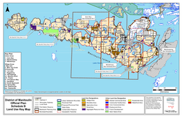 ØØ6 District of Manitoulin Official Plan Schedule B Land Use Key