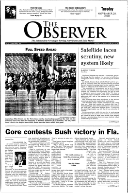 Gore Contests Bush Victory in Fla