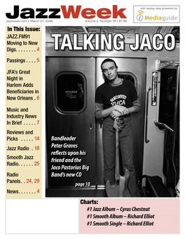 TALKING JACO Jaco Pastorius Big Band Leader Peter