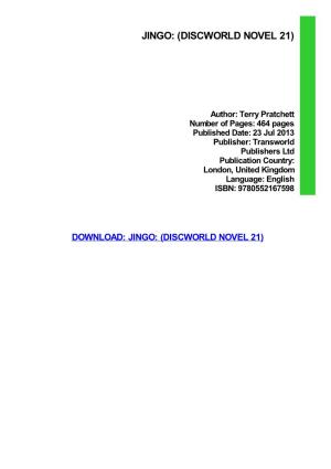 PDF Download Jingo: (Discworld Novel